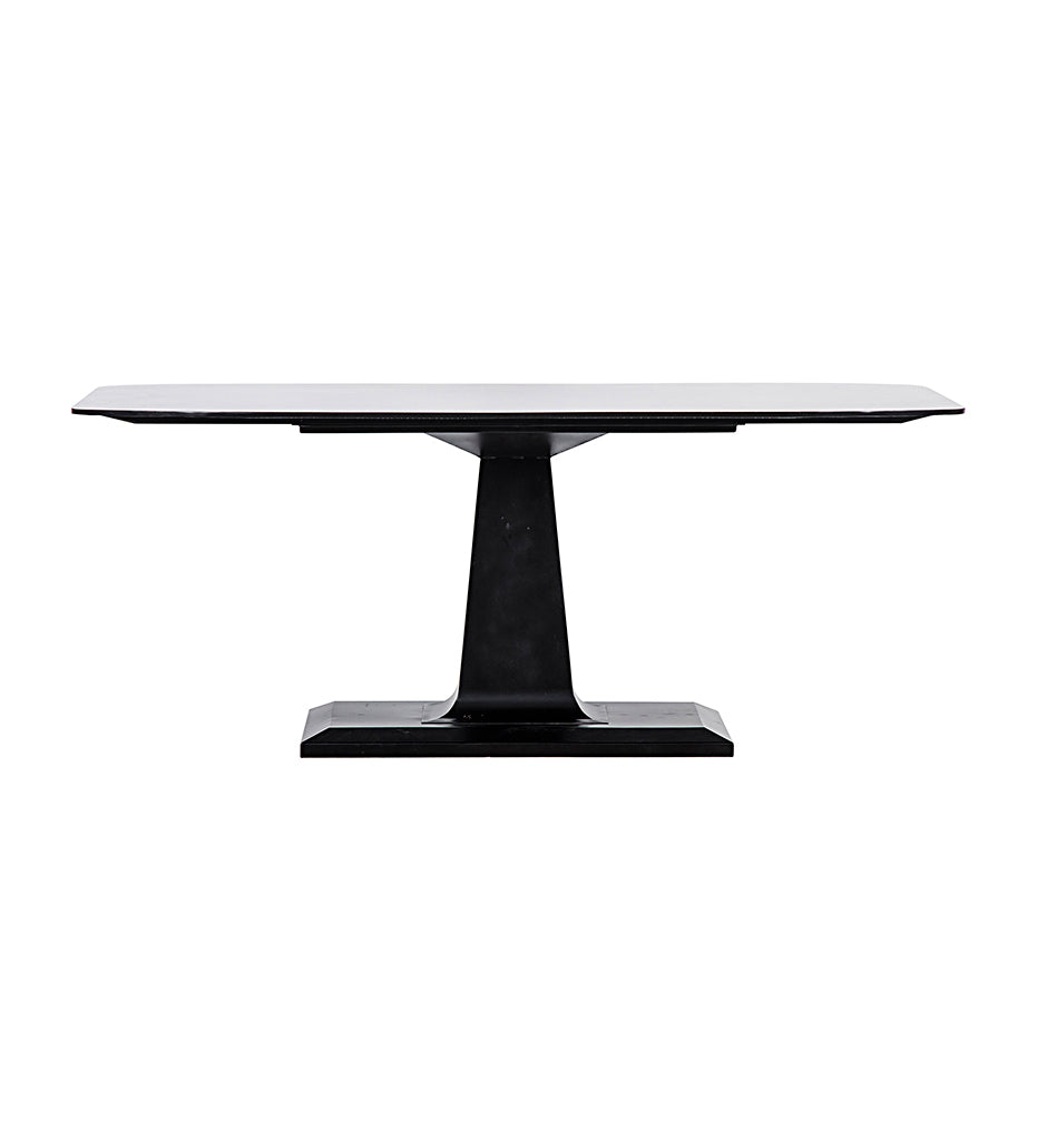 Noir, Amboss Dining Table - Black Steel