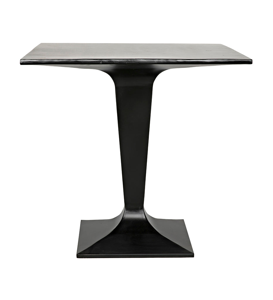 Noir, Anoil Bistro Table - Black Steel