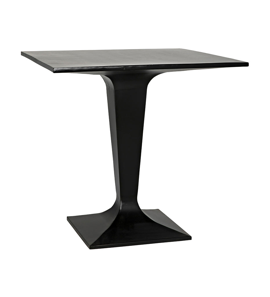 Noir, Anoil Bistro Table - Black Steel