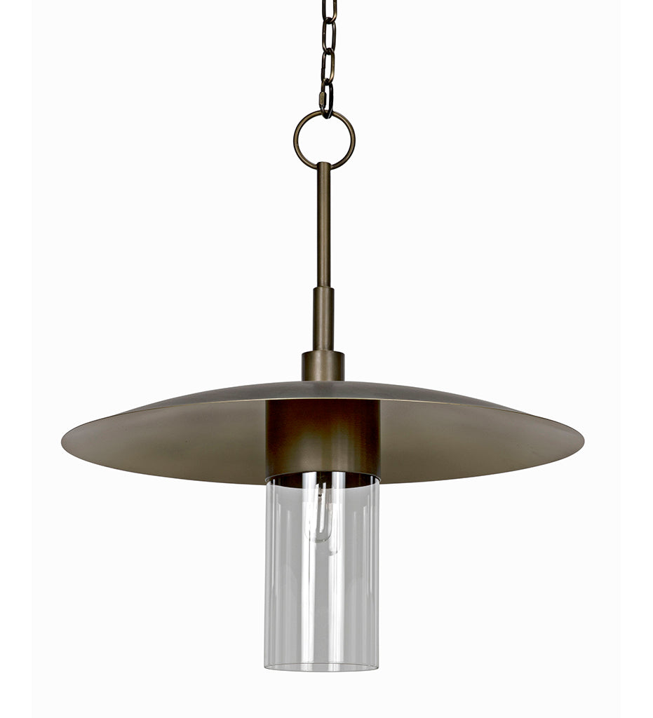 Noir, Anton Pendant - Metal with Aged Brass Finish