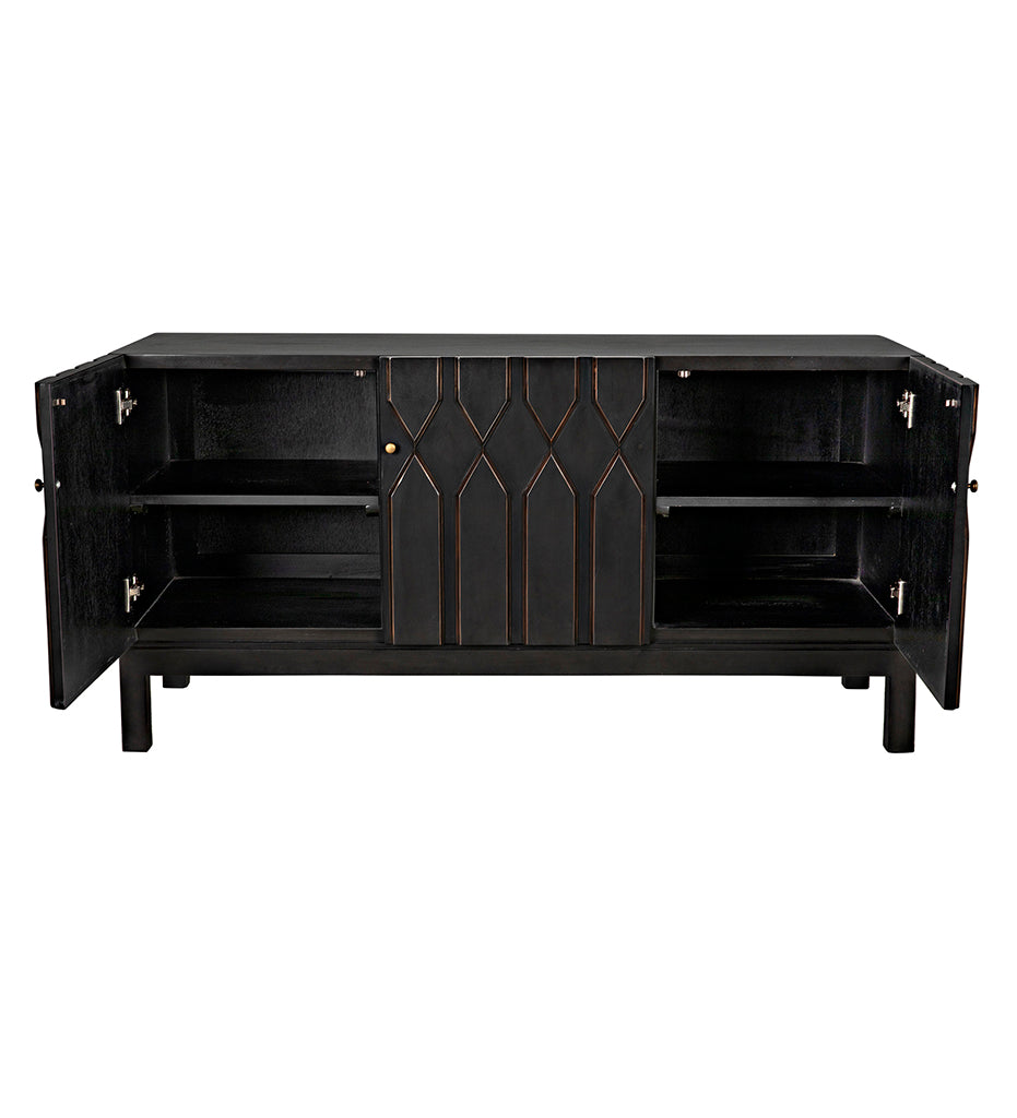 Noir, Anubis Sideboard - Pale Rubbed