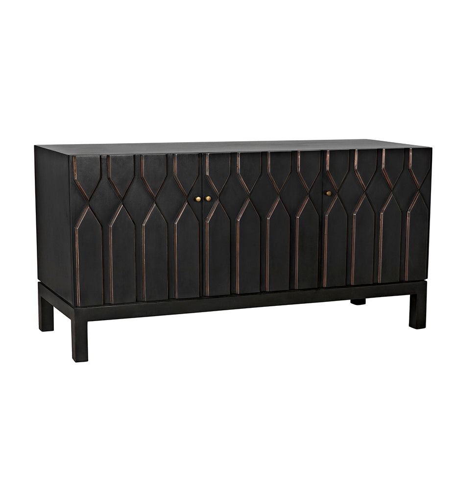 Noir, Anubis Sideboard - Pale Rubbed