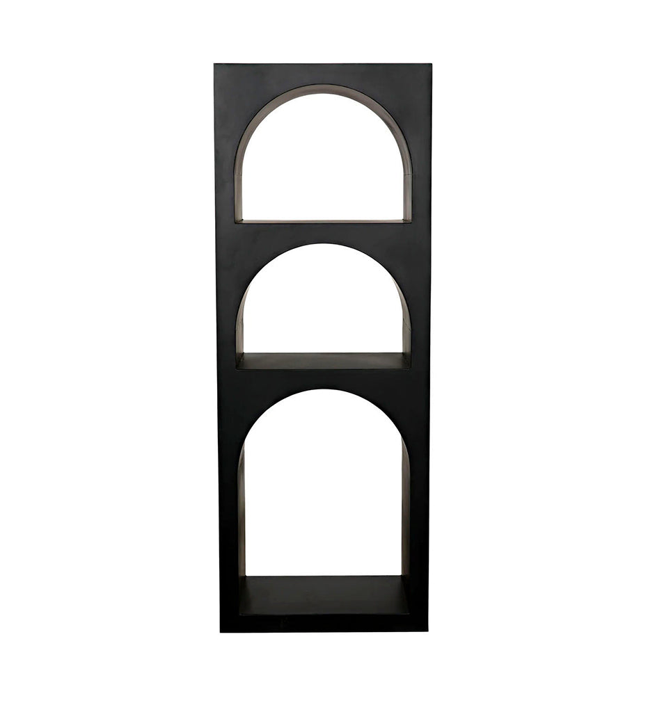 Noir, Aqueduct Bookcase - A