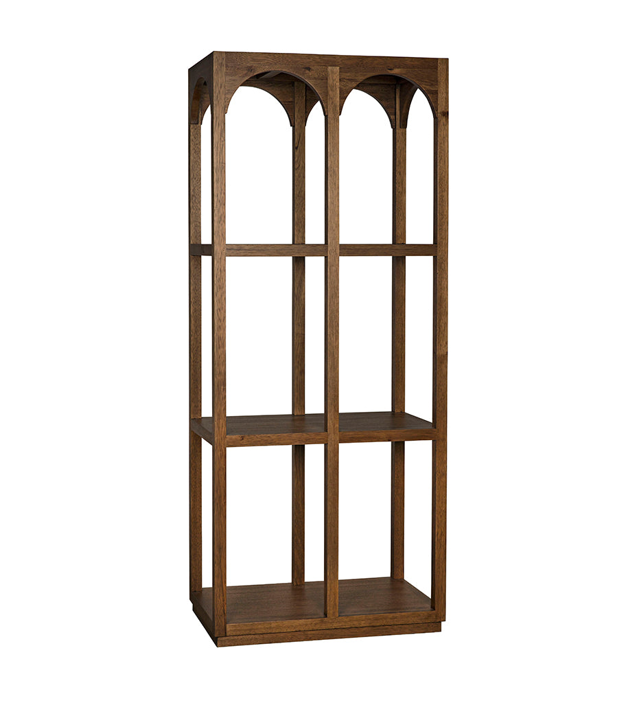 Noir, Arco Shelf - Dark Walnut