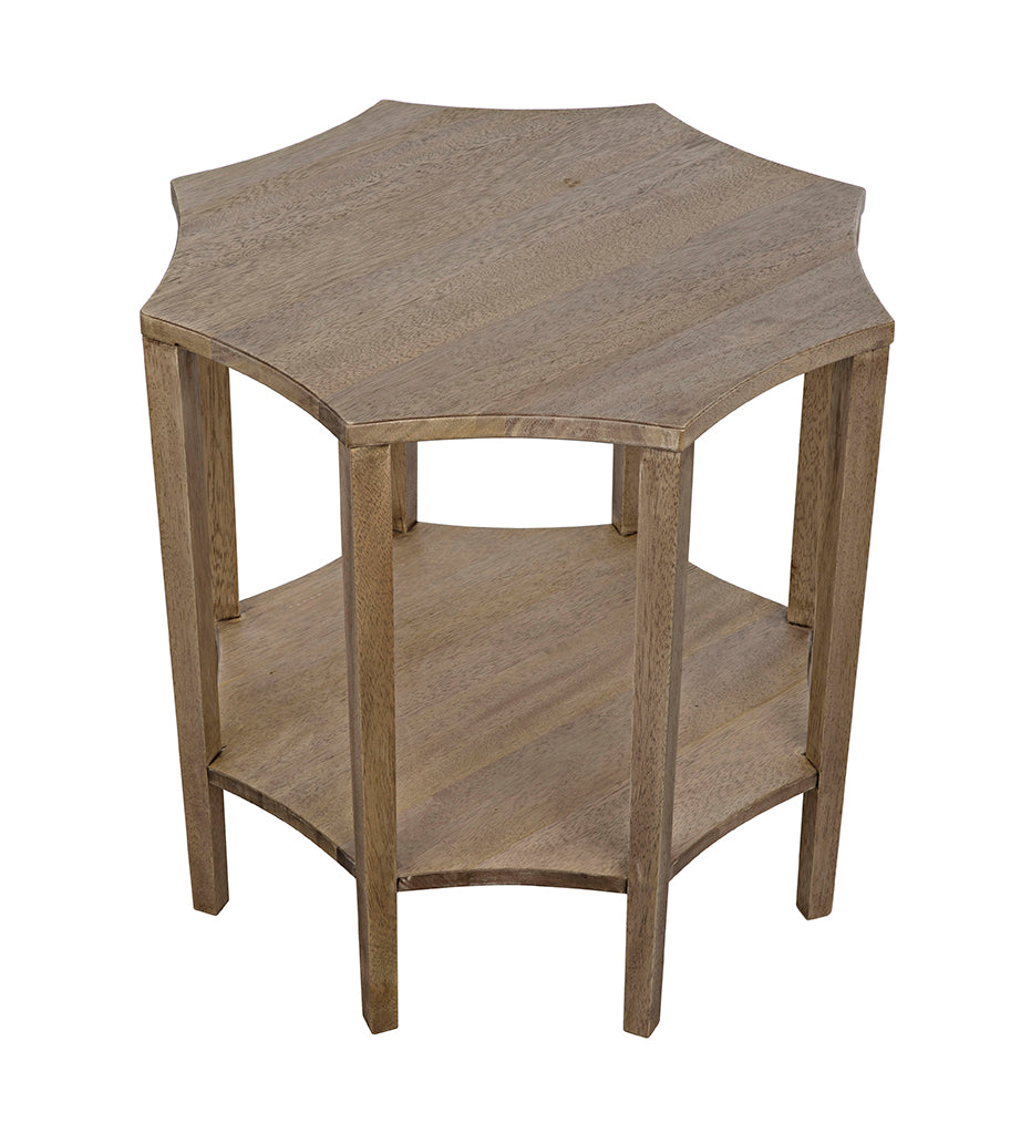 Noir, Ariana Side Tables - Washed Walnut