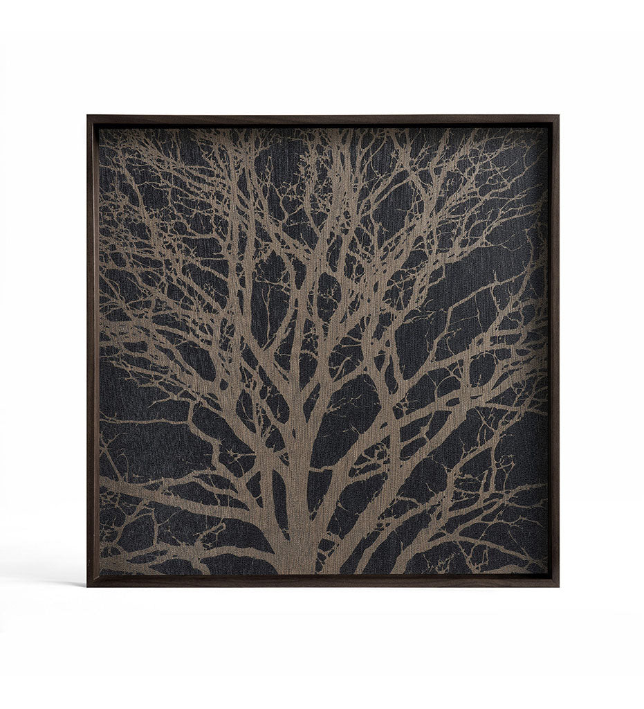 Ethnicraft, Black Tree Wooden Tray - Square - S