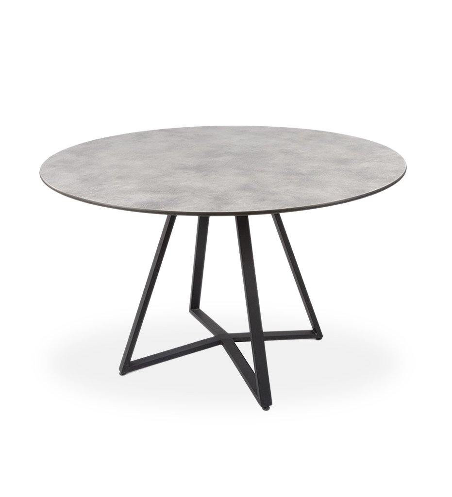 Almeco, Brillant ALU Table - w/ Round HPL Top