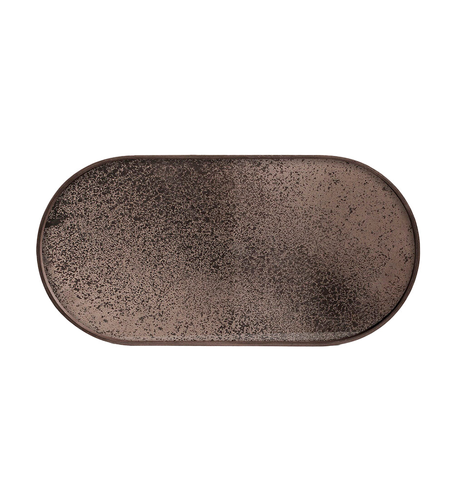 Ethnicraft, Bronze Mirror Tray - Oblong - L