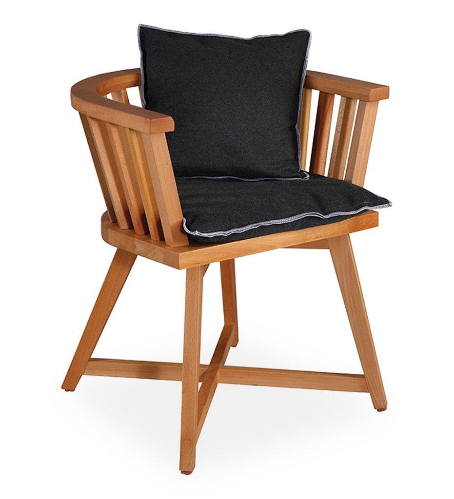 Almeco, Cage Beech Dining Armchair w/ Cushions