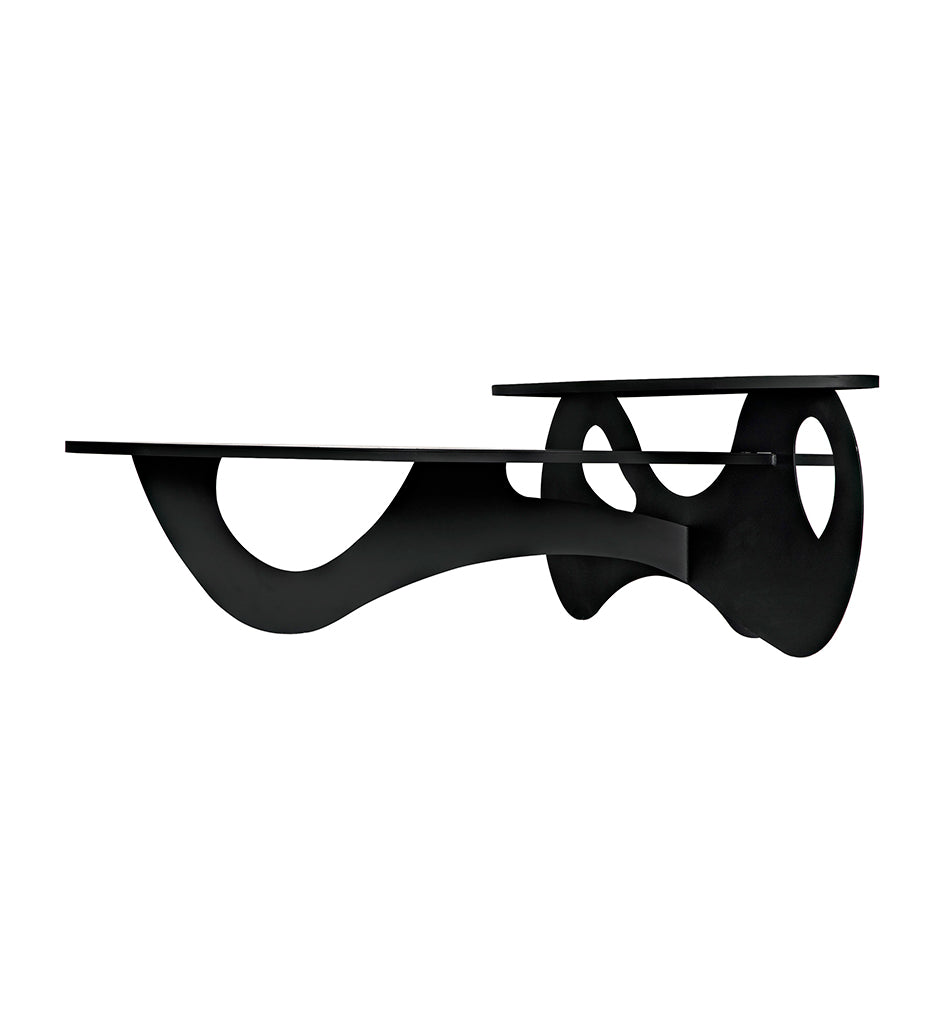 Noir, Calder Coffee Table - Black Steel