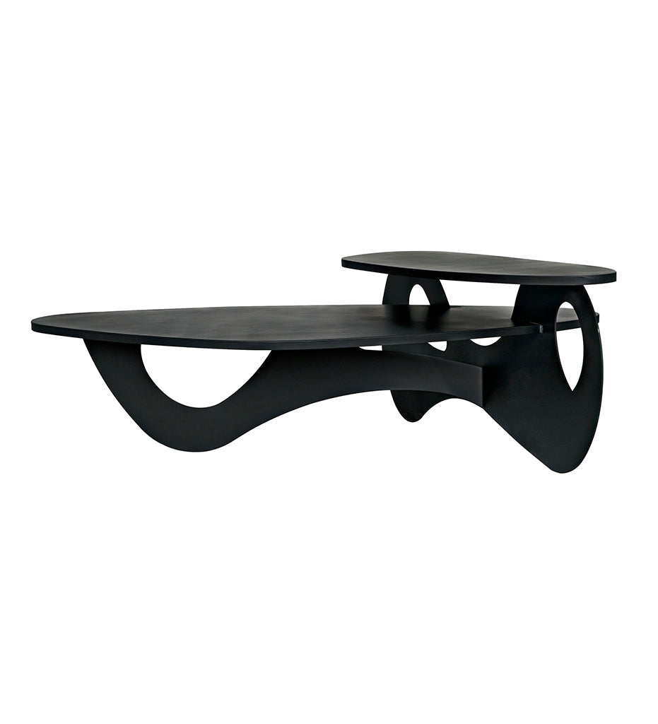 Noir, Calder Coffee Table - Black Steel