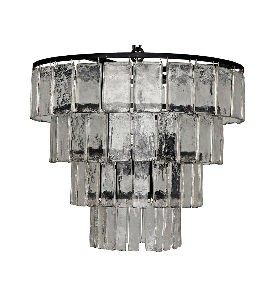 Noir, Carnegie Chandelier - Medium - Black Steel