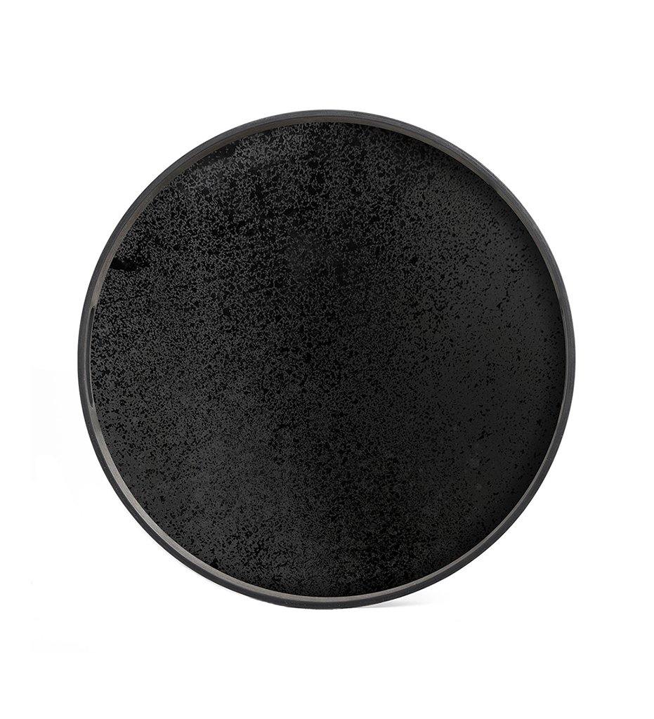 Ethnicraft, Charcoal Mirror Tray - Round - S