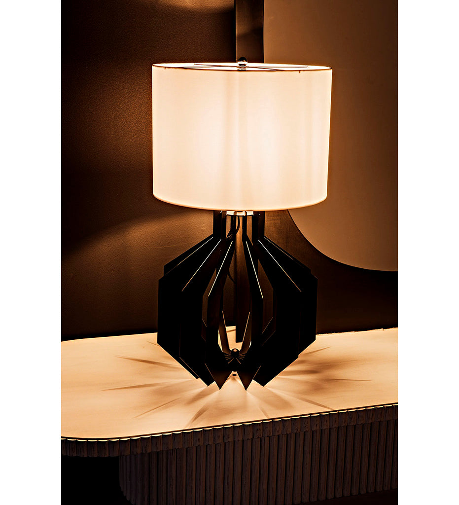 Noir, Cona Table Lamp with Shade