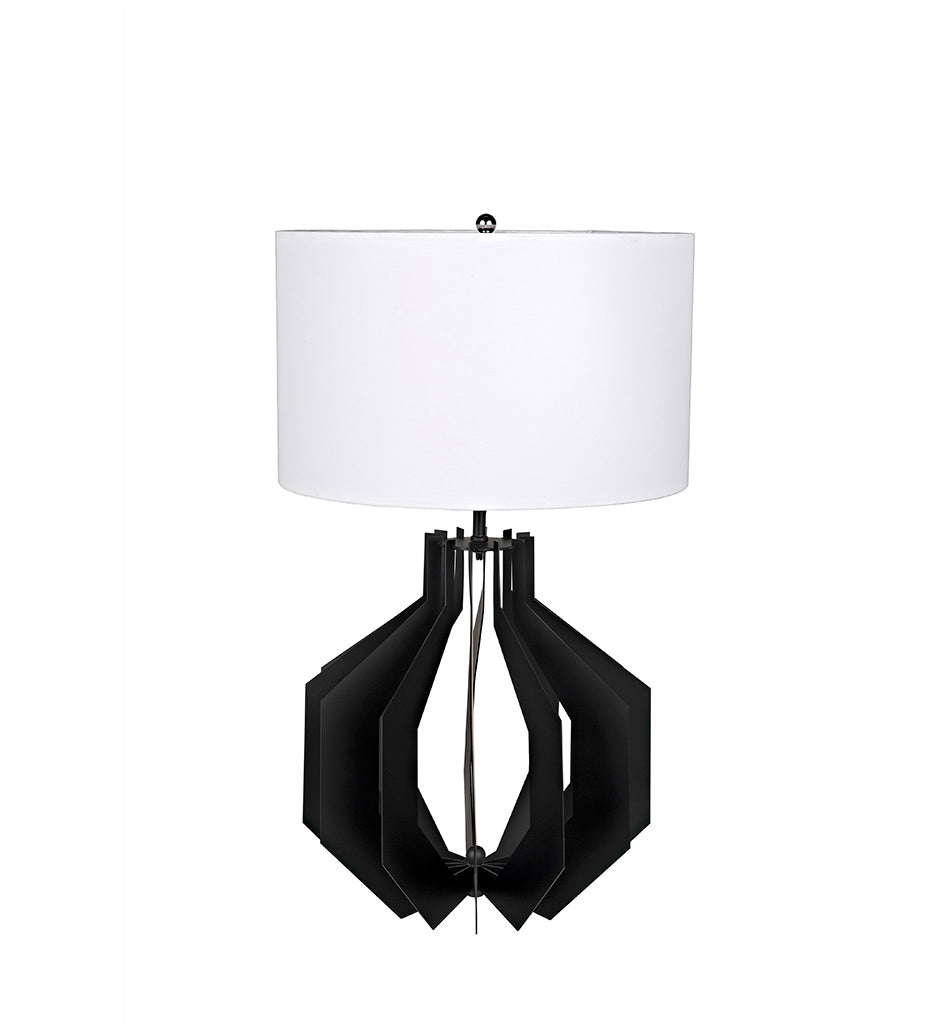 Noir, Cona Table Lamp with Shade