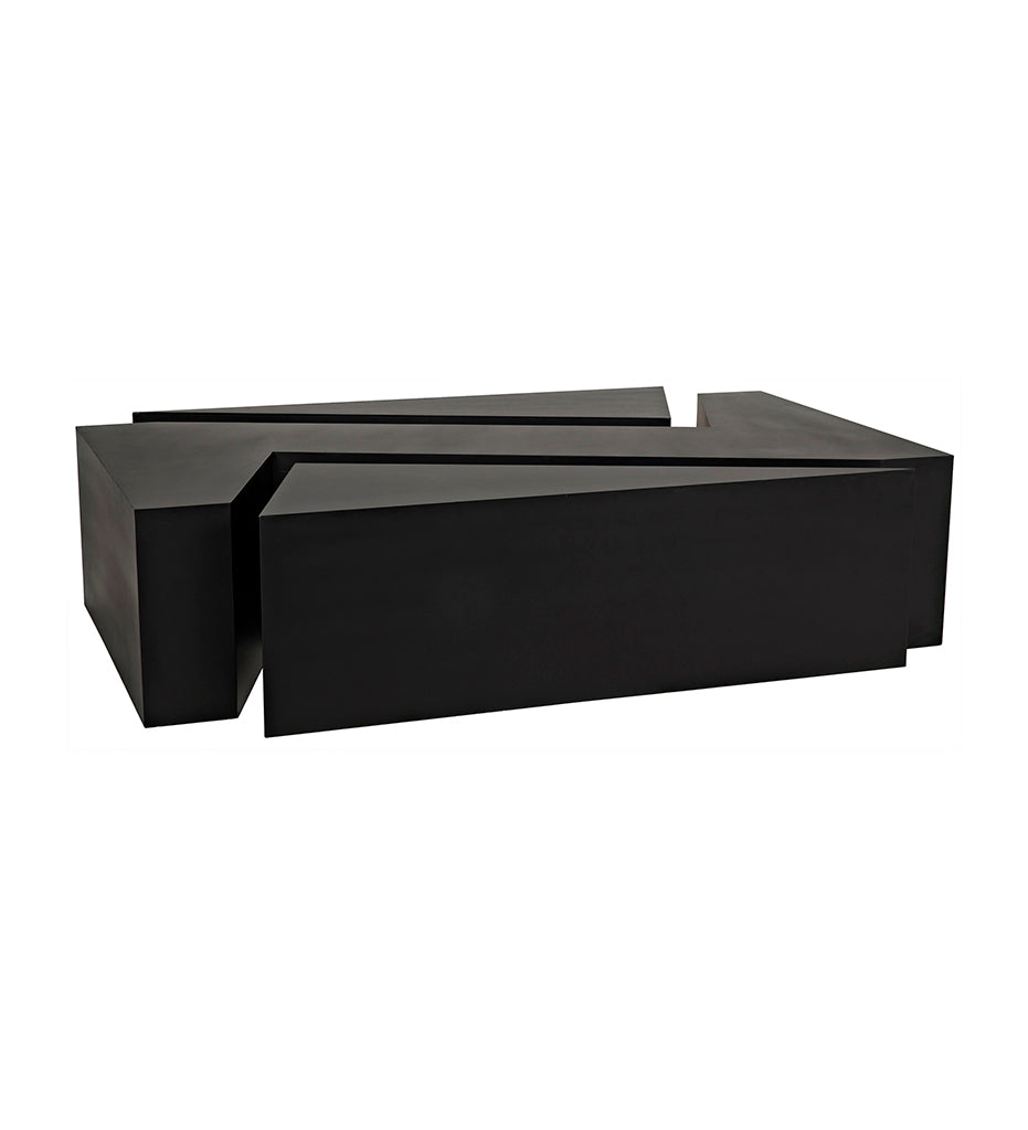 Noir, Element Coffee Table - Black Steel