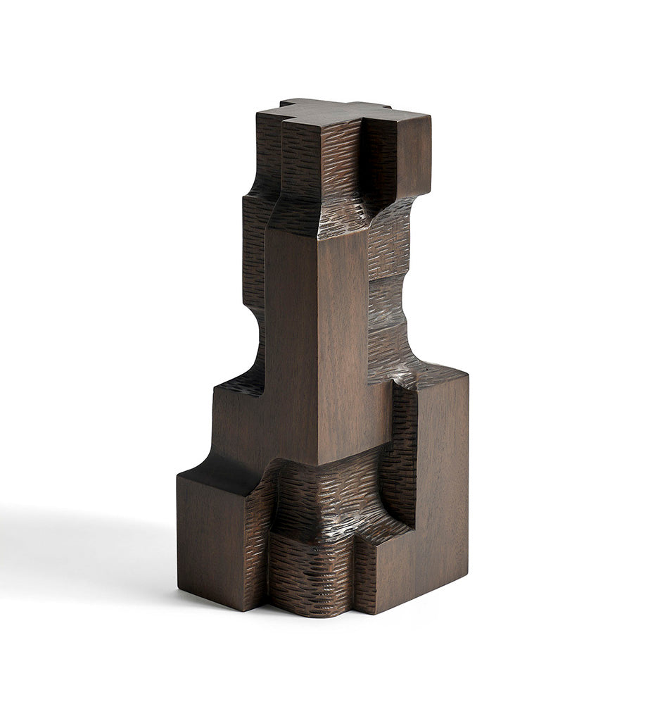 Ethnicraft, Espresso Block Organic Sculpture - Mahogany