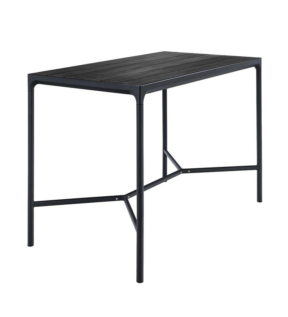 Houe, Four Rectangular Aluminum Bar Table