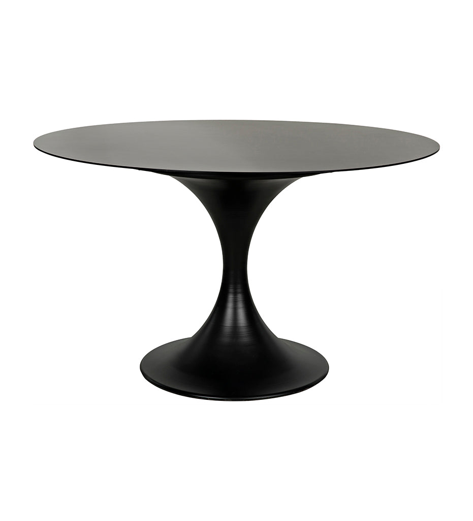 Noir, Herno Table - 48" - Black Steel