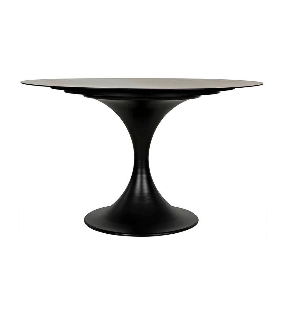 Noir, Herno Table - 48" - Black Steel