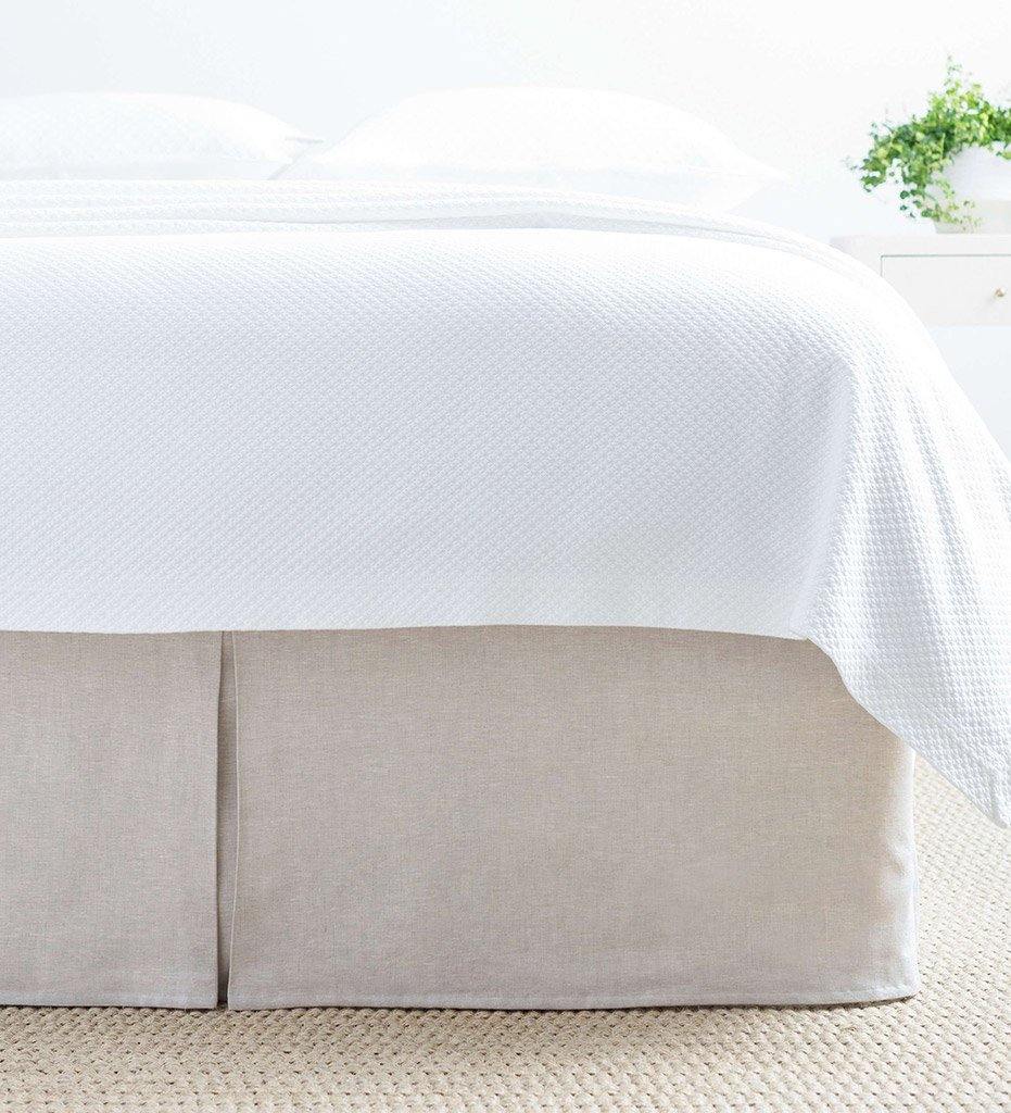 Pine Cone Hill, Lush Linen Natural Bed Skirt