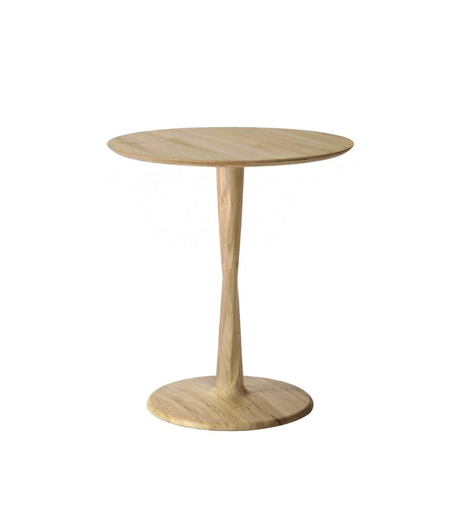 Ethnicraft, Oak Torsion Dining Table - Round - 28 in