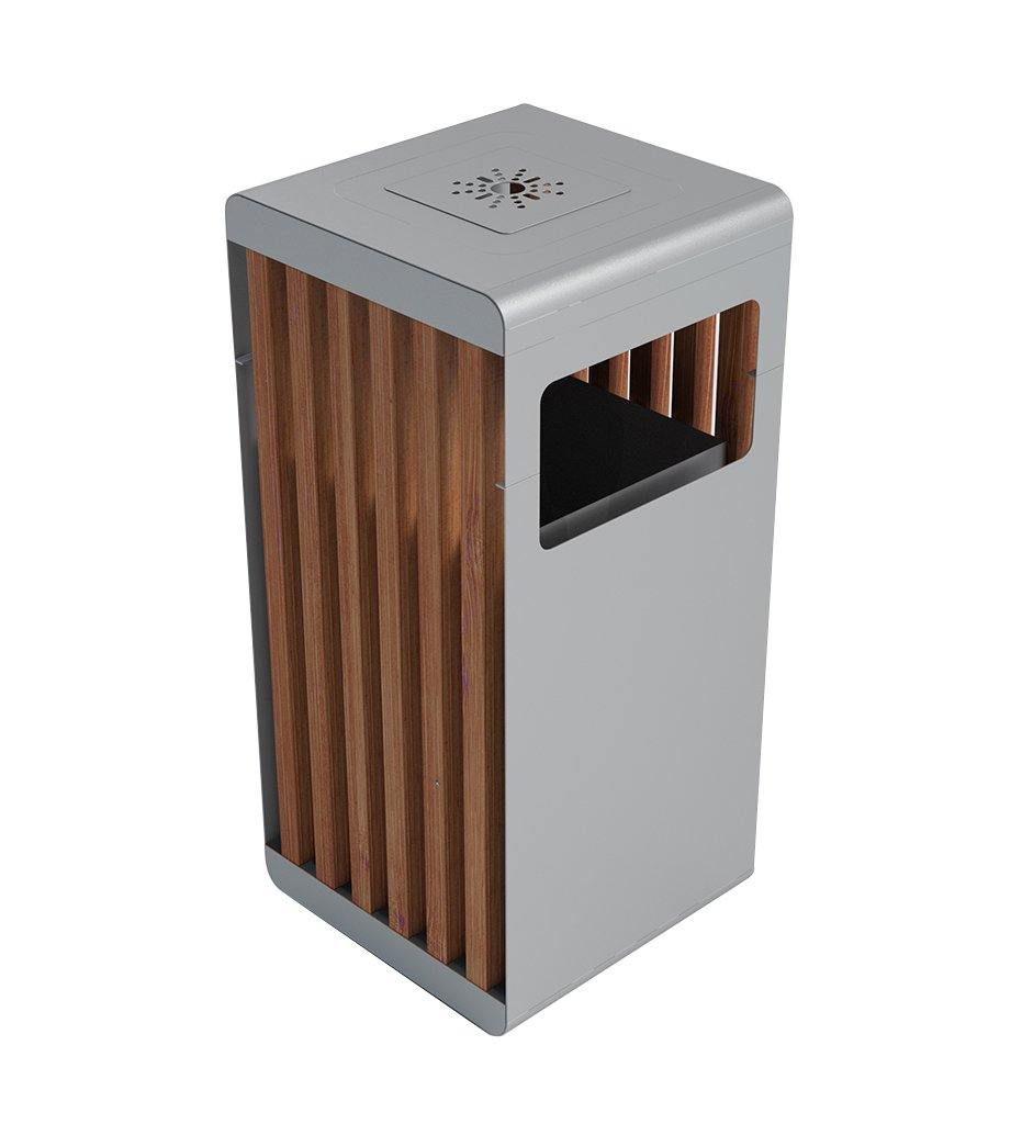 CitySi, Strip ALU Wood Litter Bin