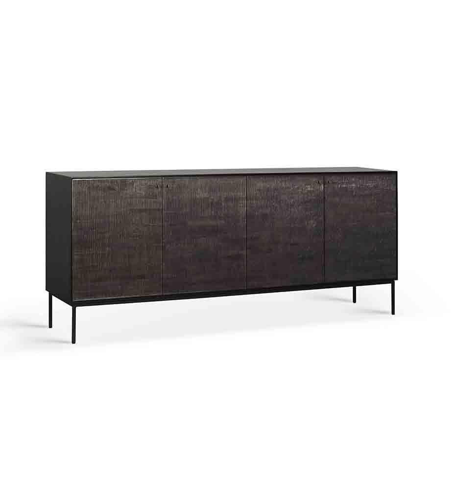 Ethnicraft, Teak Grooves Sideboard - 4 Doors