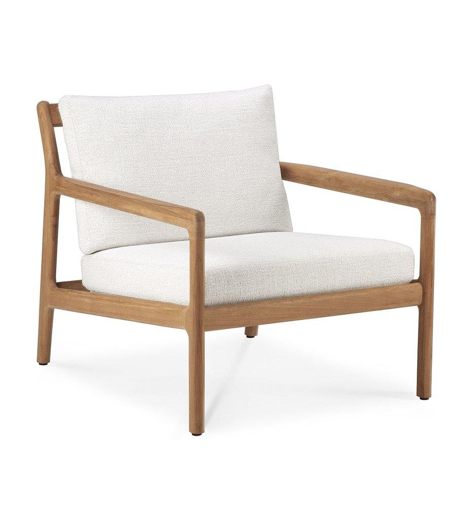 Ethnicraft, Teak Jack Outdoor Lounge Chair - Off White