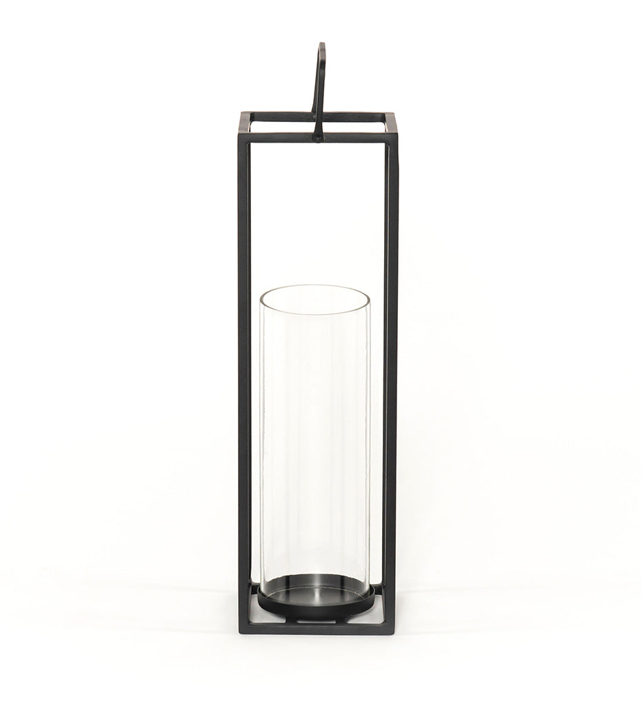 Four Hands, Teller Outdoor Lantern - Satin Black