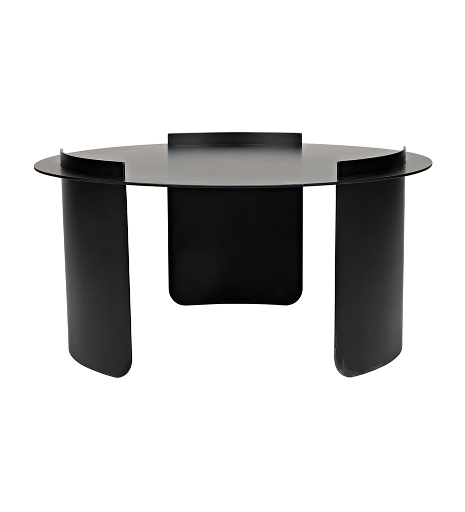 Noir, Thor Coffee Table - Black Steel