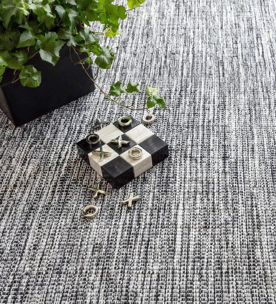 Dash and Albert, Tideline Black Indoor/Outdoor Rug