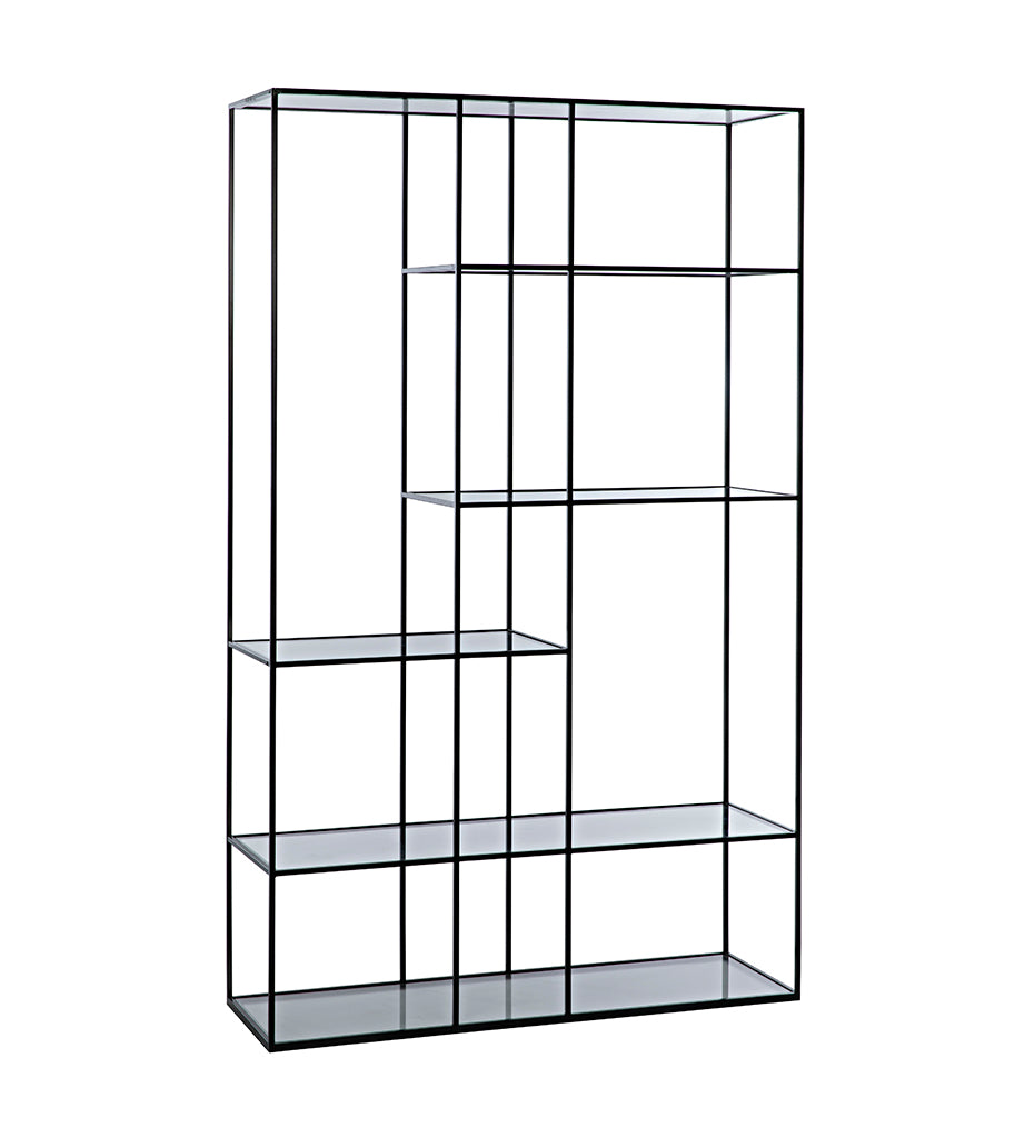 Noir, Tulou Shelves - Large - Black Steel