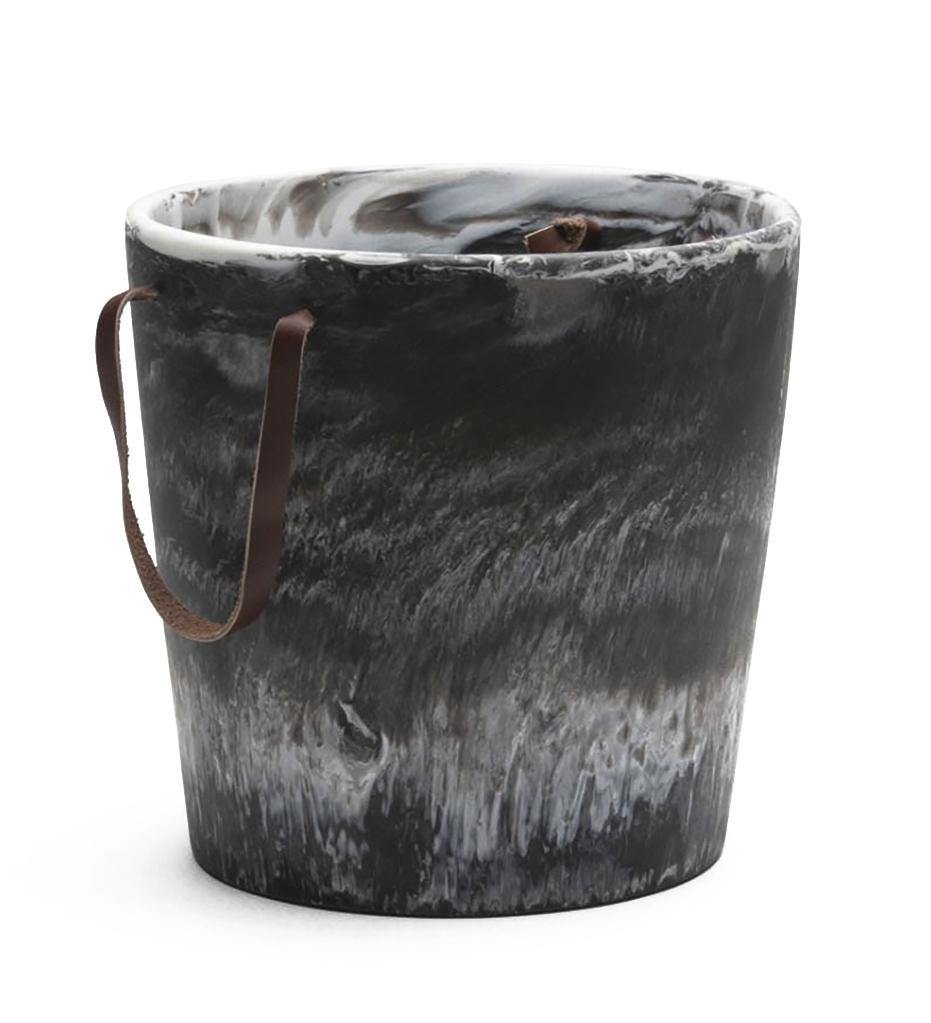 Blue Pheasant, Wesley Black Swirled Ice Bucket