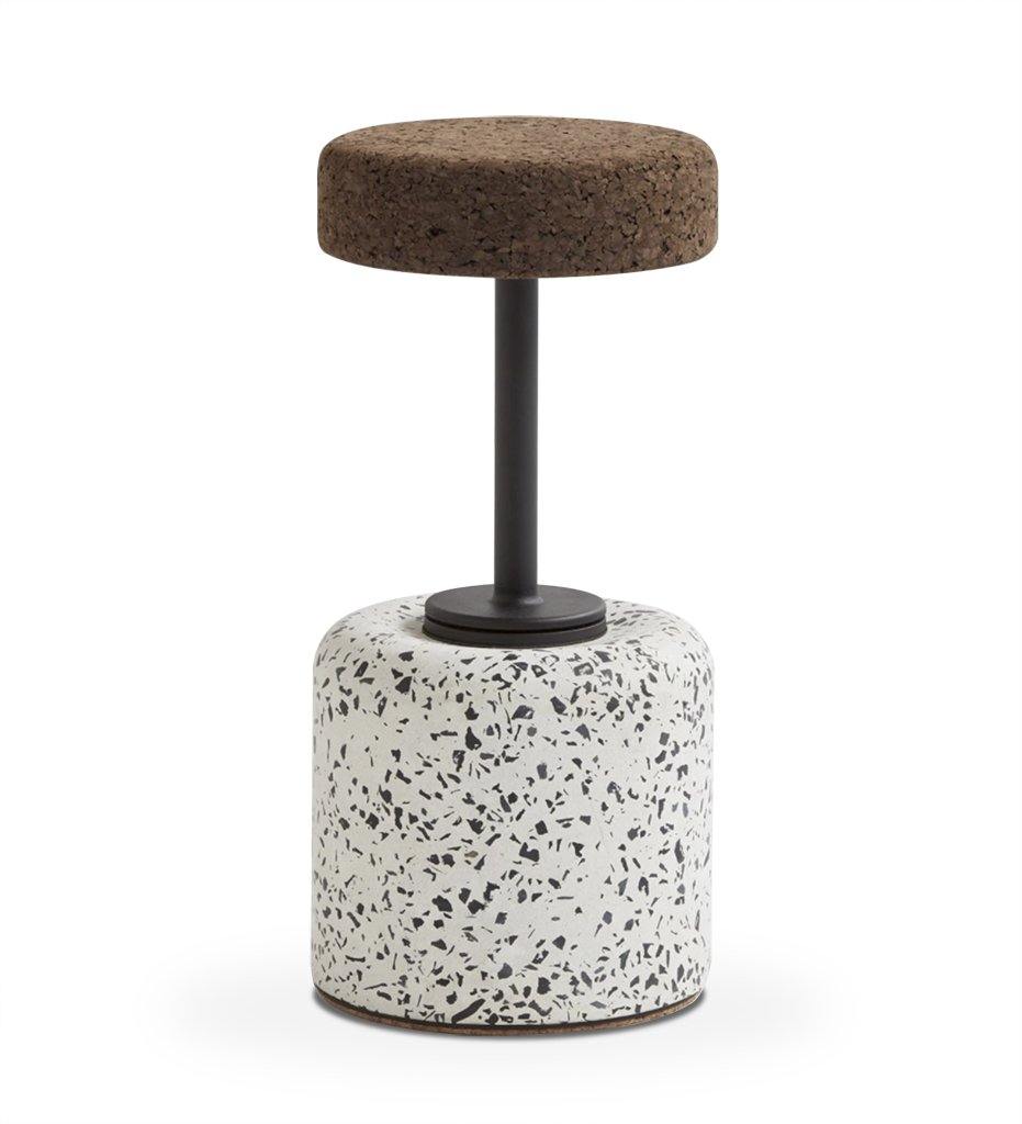 Wiid Design, Wiid Cork Steel & Terrazzo Concrete Bar Stool