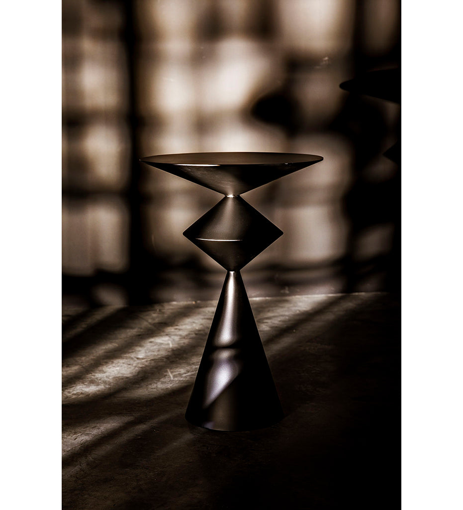 Noir, Zasa Side Tables - Black Steel