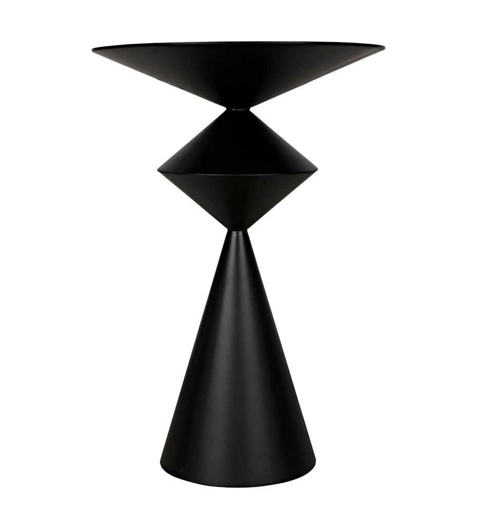 Noir, Zasa Side Tables - Black Steel