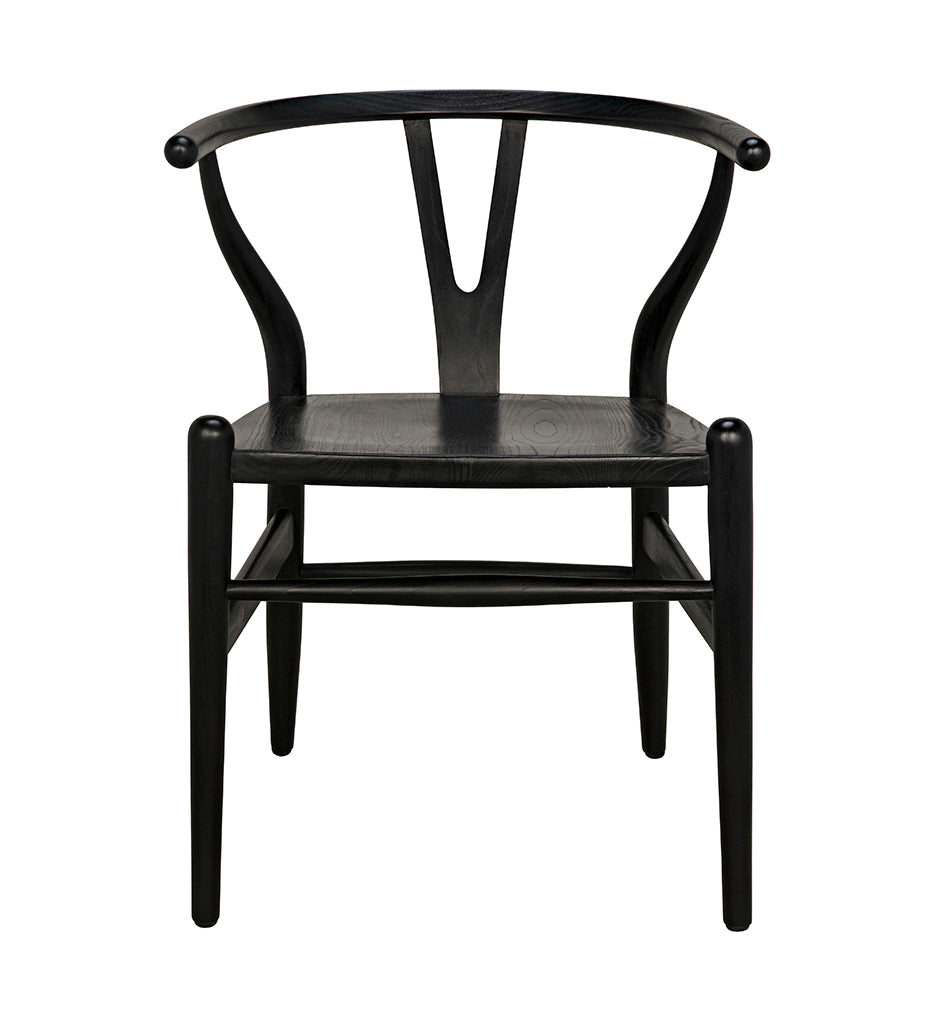 Noir, Zola Chair - Charcoal Black