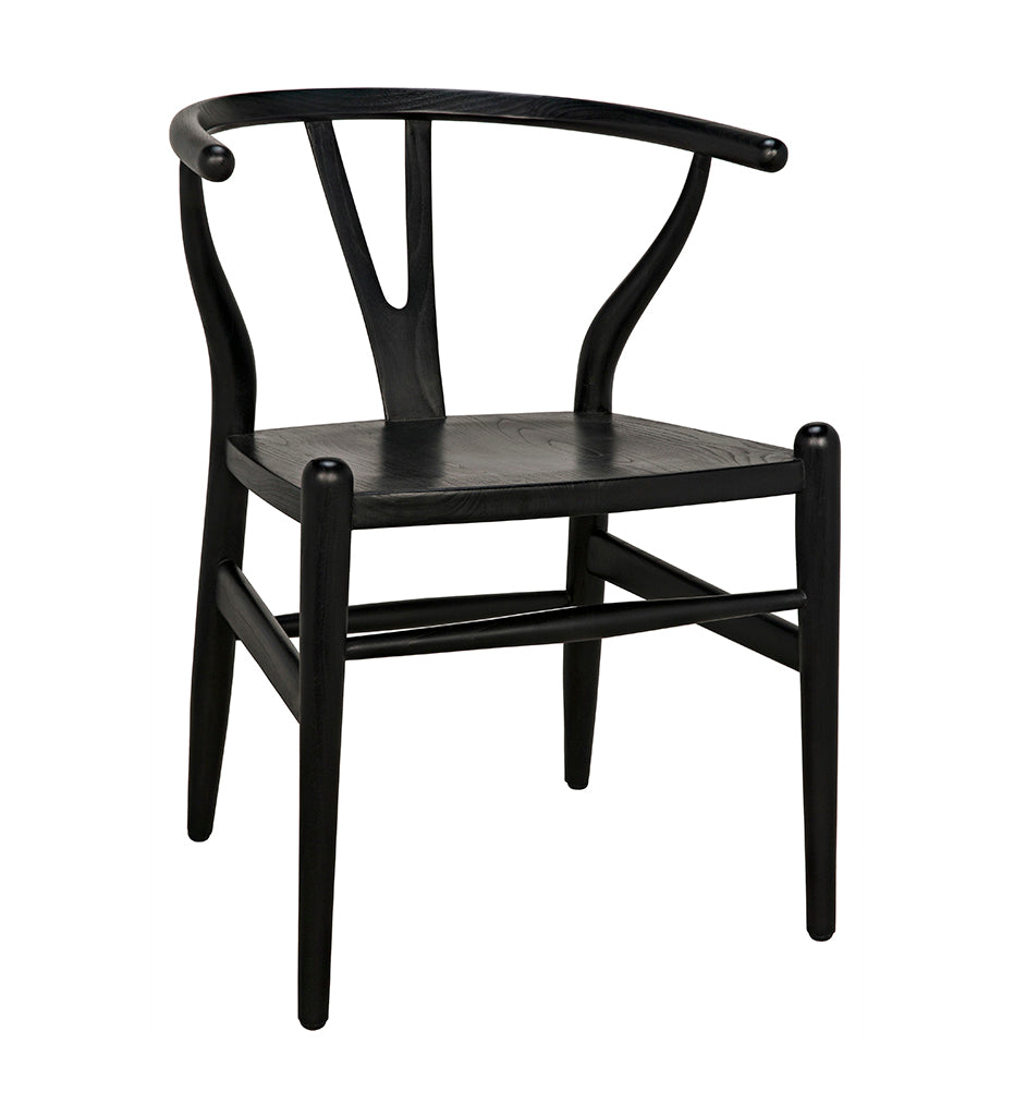 Noir, Zola Chair - Charcoal Black